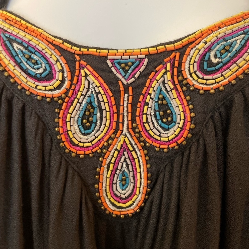 French Connection Beaded Halter-Style Top. Size 4 - Picture 7 of 15
